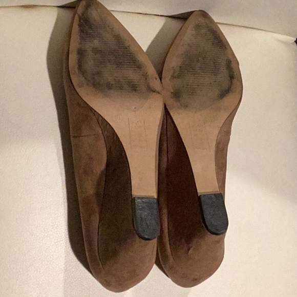 Simply Styled ladies tan faux suede wedge shoes, Agatha size 10M - Picture 5 of 6